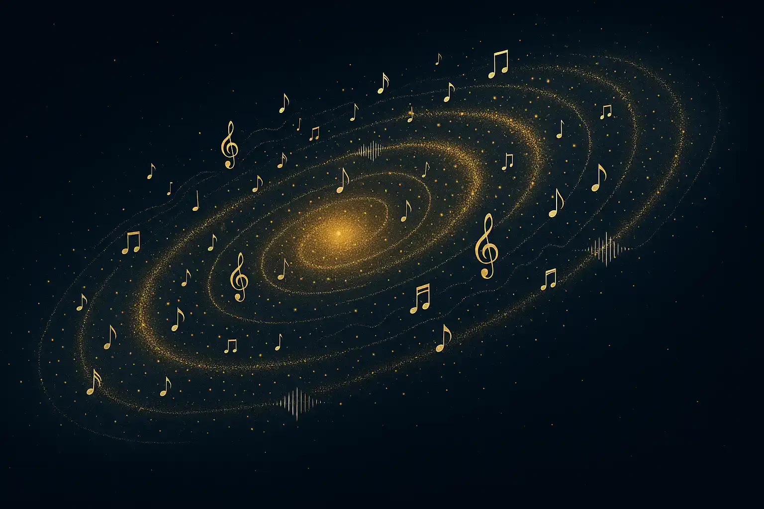 Abstract visual of singing voice waves